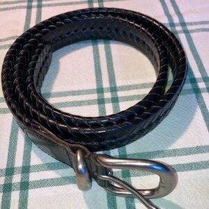 COPY - COACH blk leather 42” men’s heavily braided belt, sturdy, like new. $59